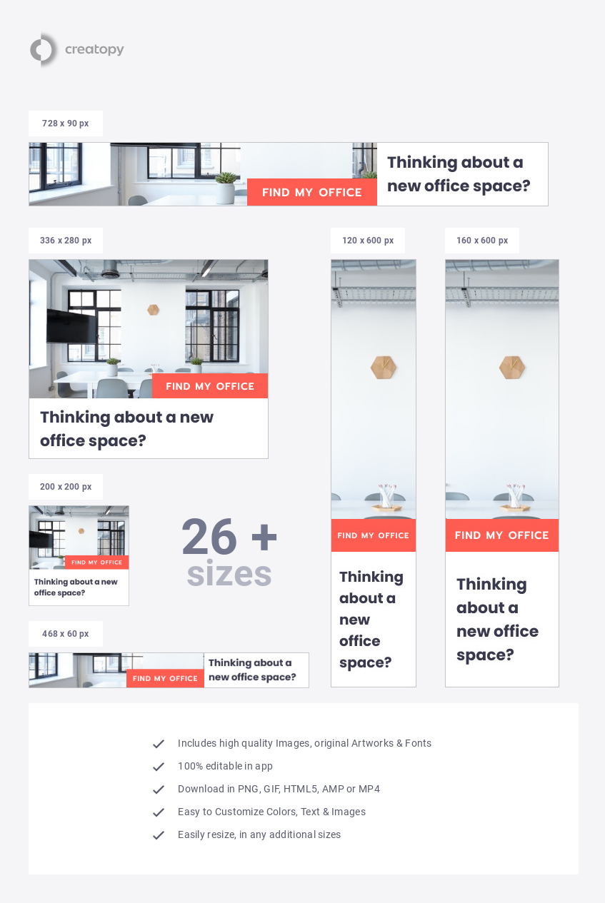Find a New Office Space - display