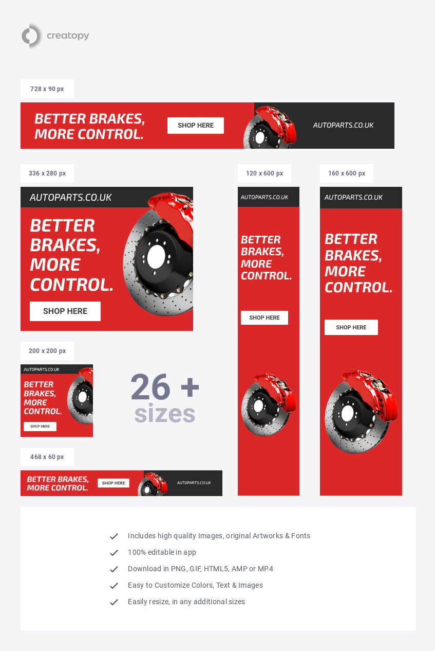 Better Brakes from Autoparts - display