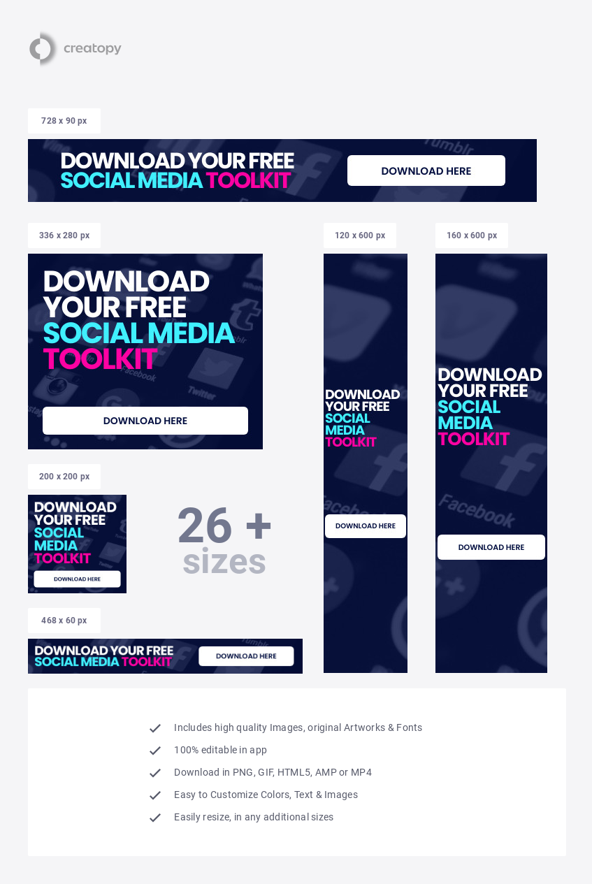 Social Media Toolkit Download - display