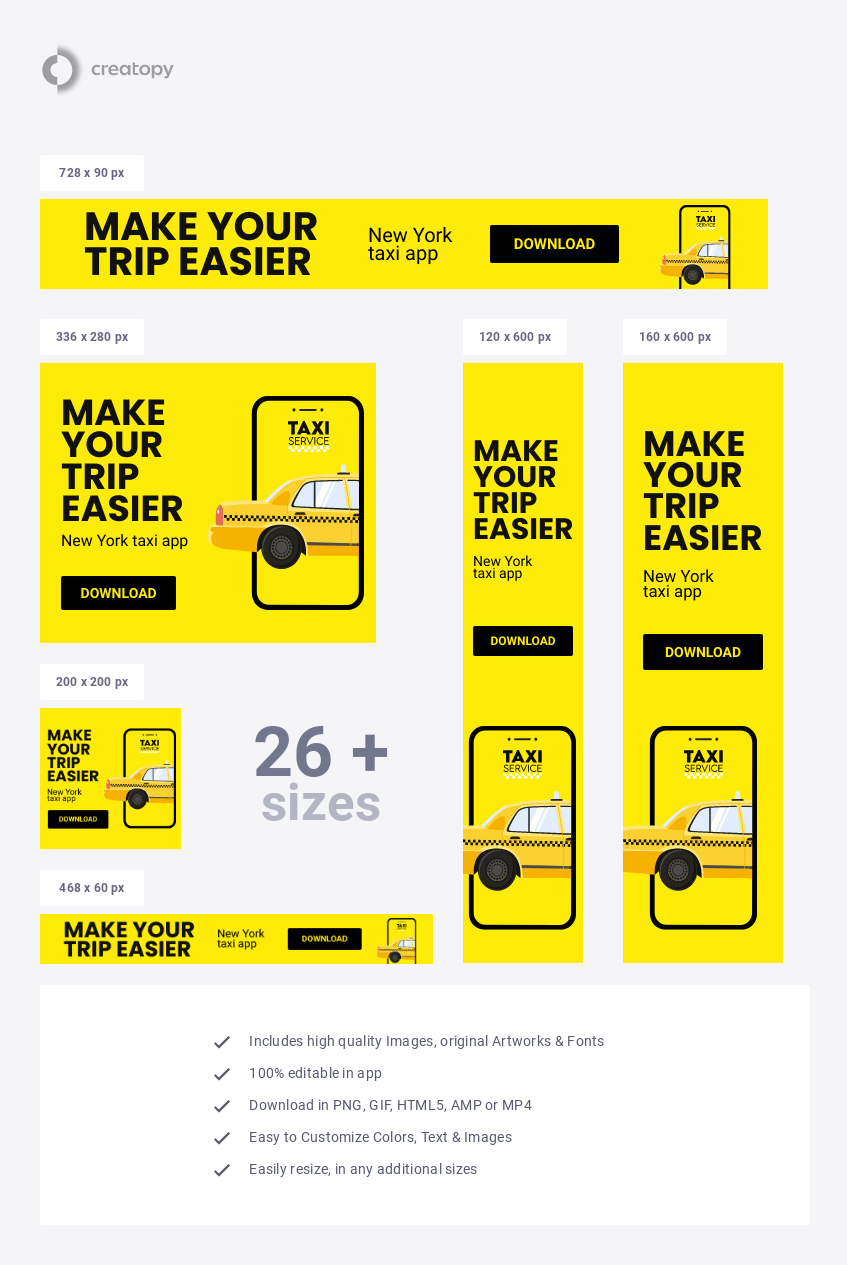 Make Your Trip Easier with Taxi App  - display