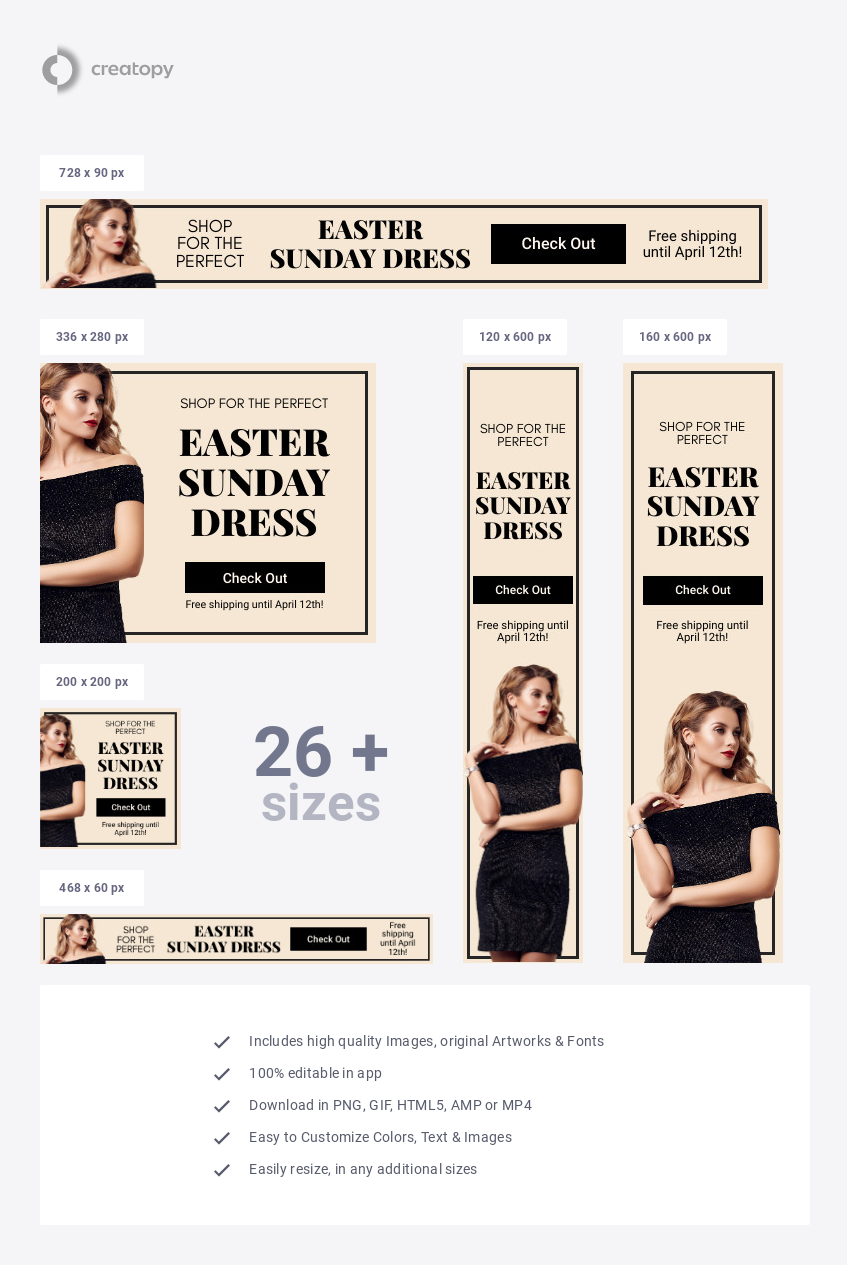 Elegant Easter Sunday Dress - display