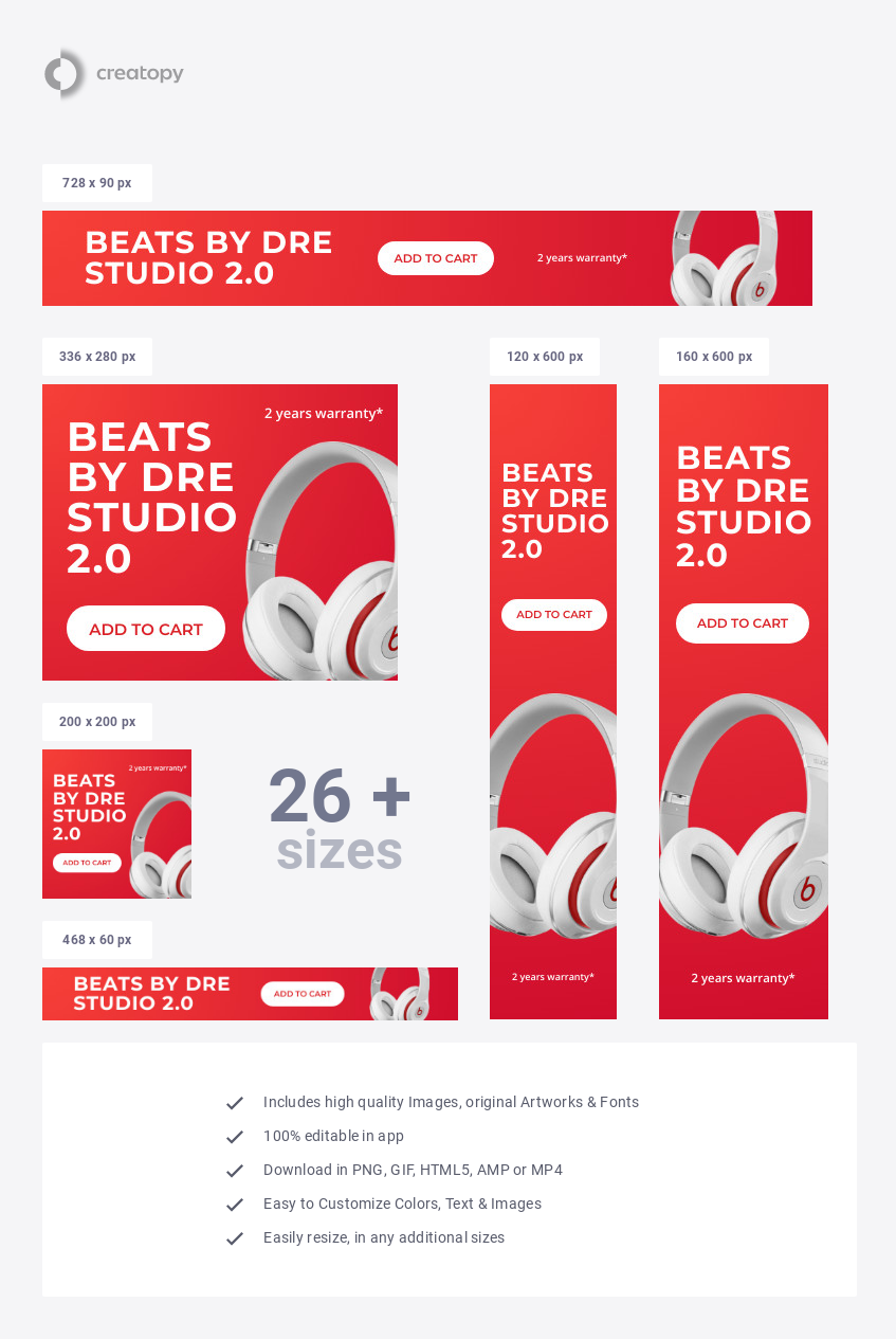 Buy Beats by Dre Headphones - display