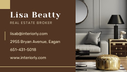 Brown Real Estate Broker Business – Card Template