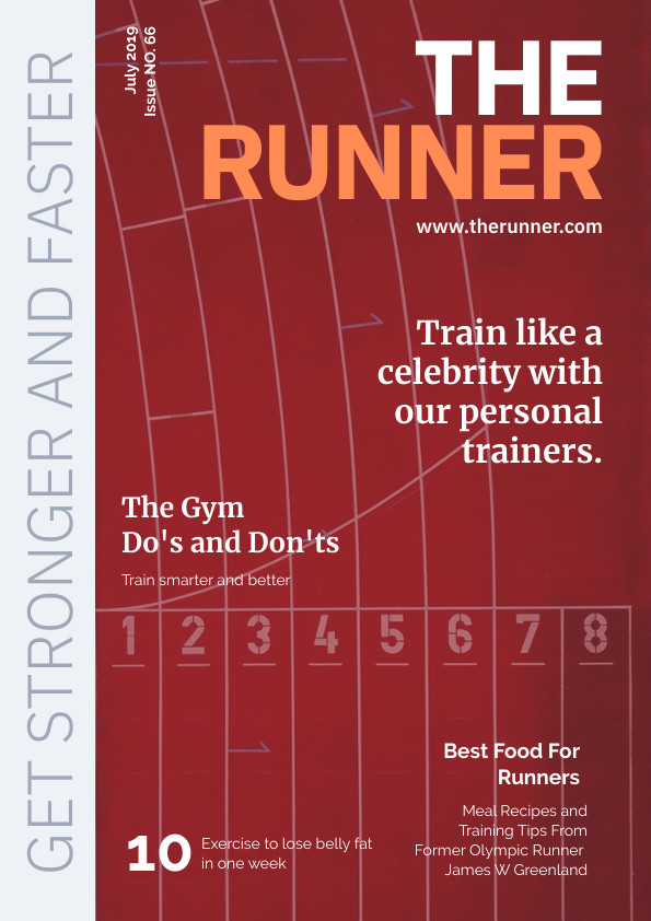 The Runner Stronger – Magazine Cover Template