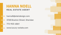 Luxury Estate Yellow Business – Card Template
