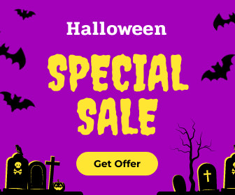 Purple Yellow Halloween Special Sale