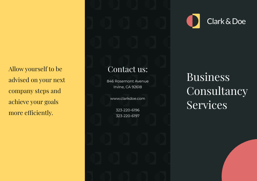 Clark and Doe Business Consultancy – Brochure Template