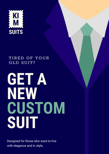 Kim Custom Suits – Flyer Template 420x595