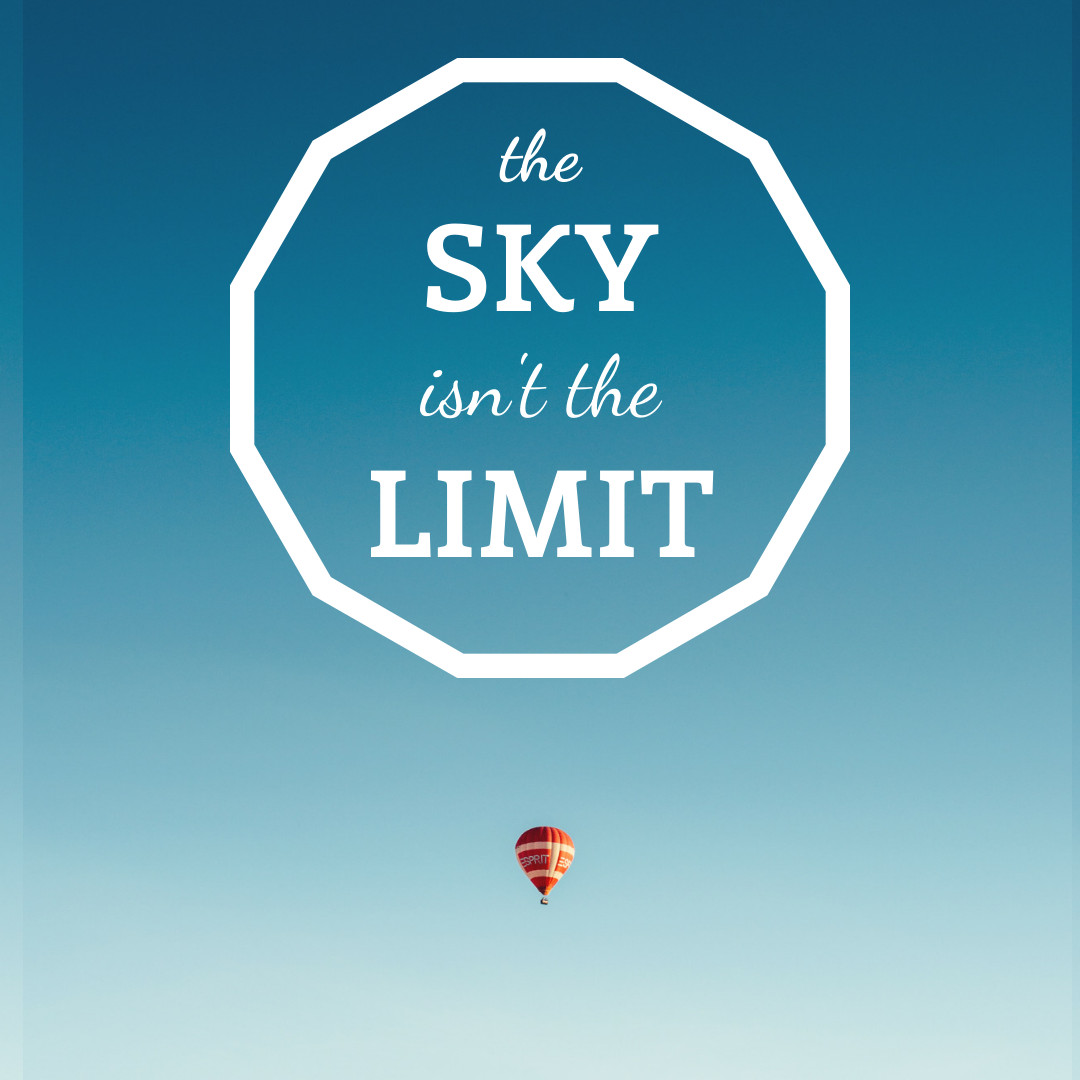 Travel Sky Is The Limit Ad Template