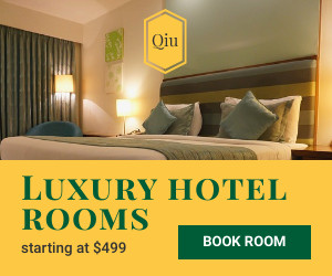Luxury Hotel Room Ad Template Inline Rectangle 300x250
