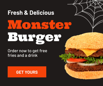Halloween Monster Burger Sale