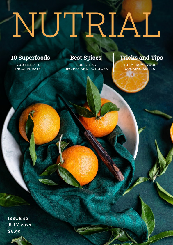 Nutrial Superfoods –  Magazine Cover Template