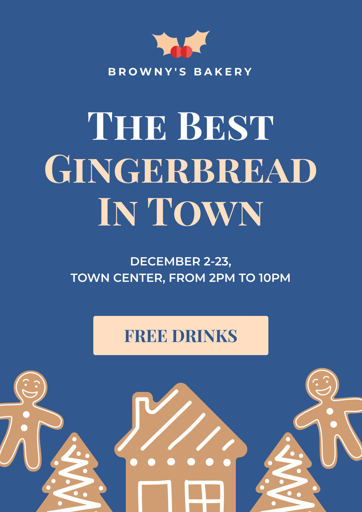 The Best Christmas Gingerbread Poster
