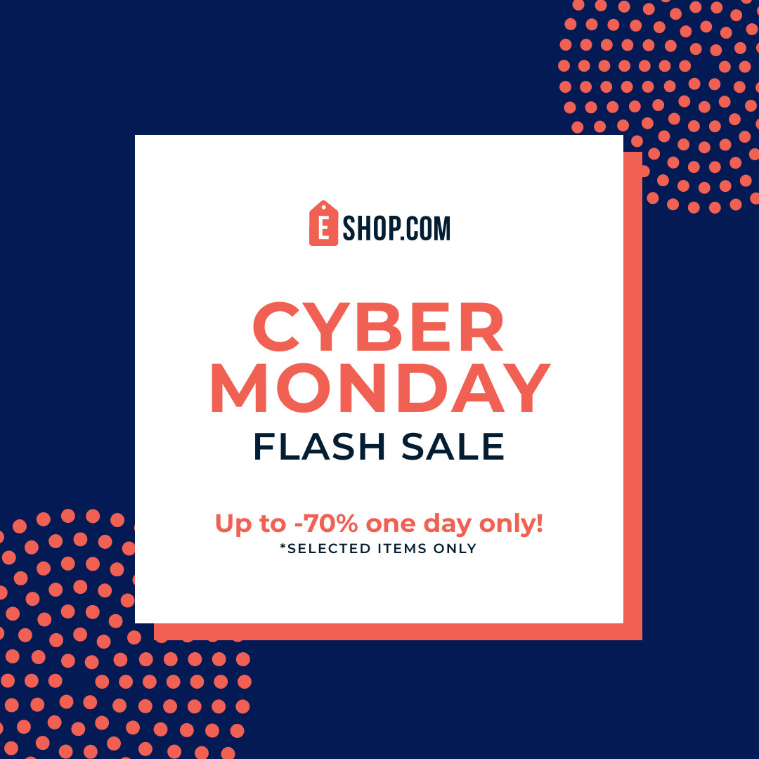 Cyber Monday Flash Sale Dots