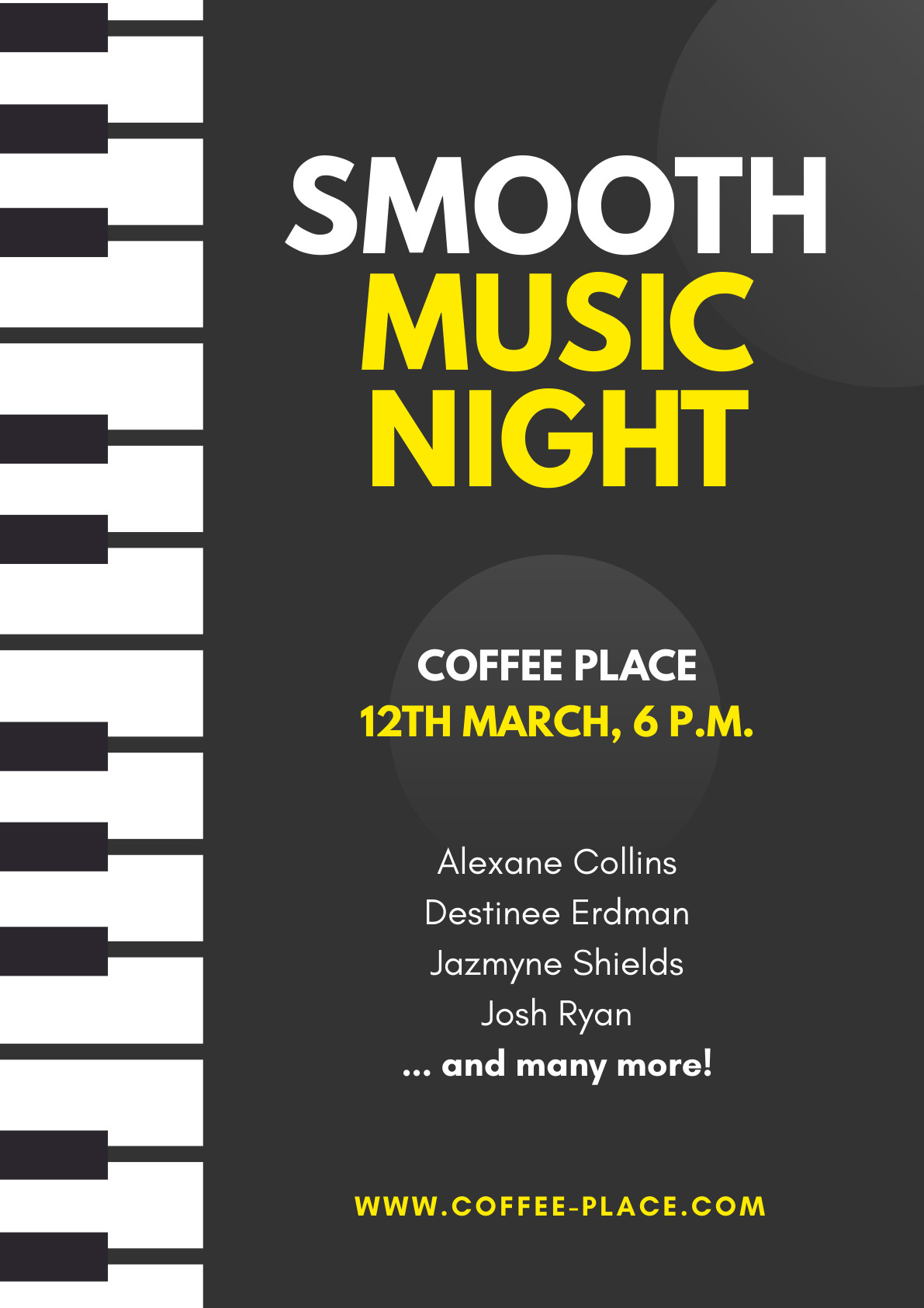 Smooth Music Night – Poster Template