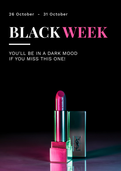 Black Friday Week Lipstick Dark Mood Flyer
