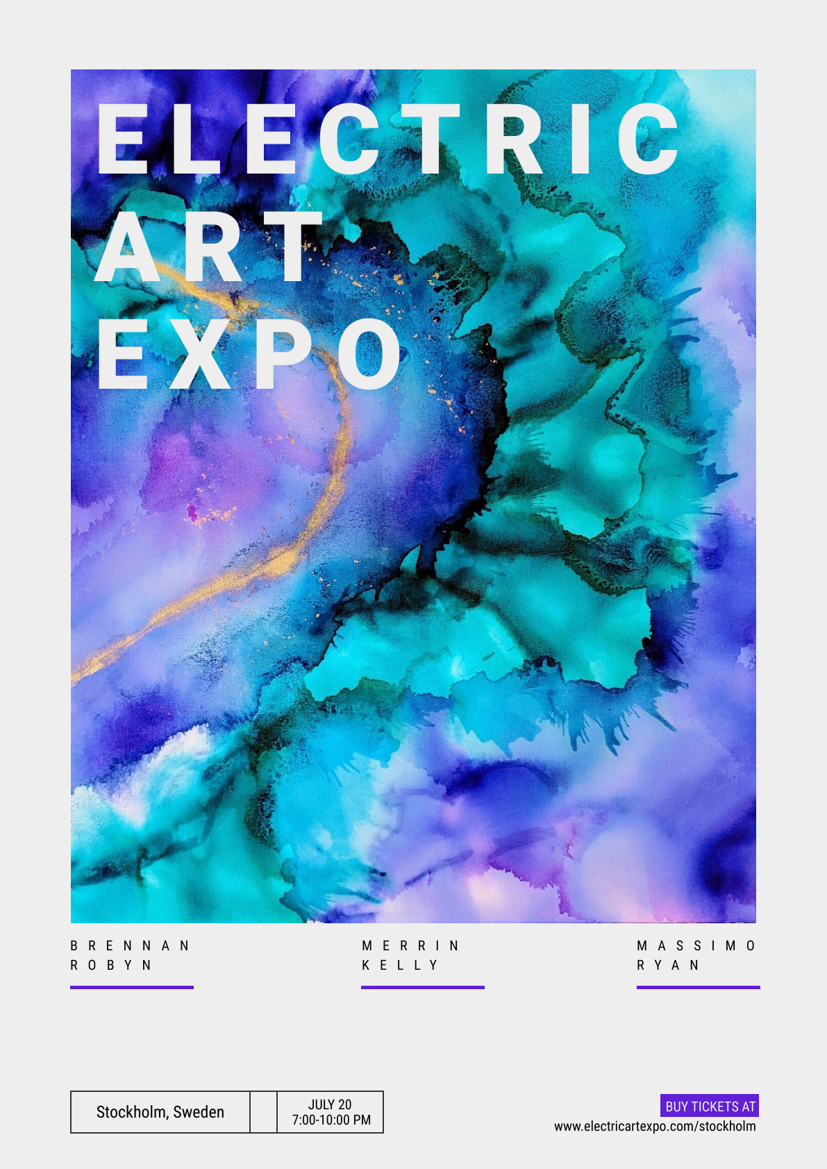 Electric Art Expo – Poster Template