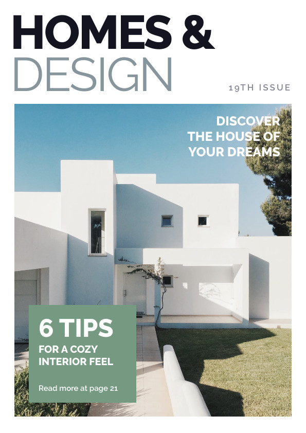Homes and Design 19th Magazine – Cover Template