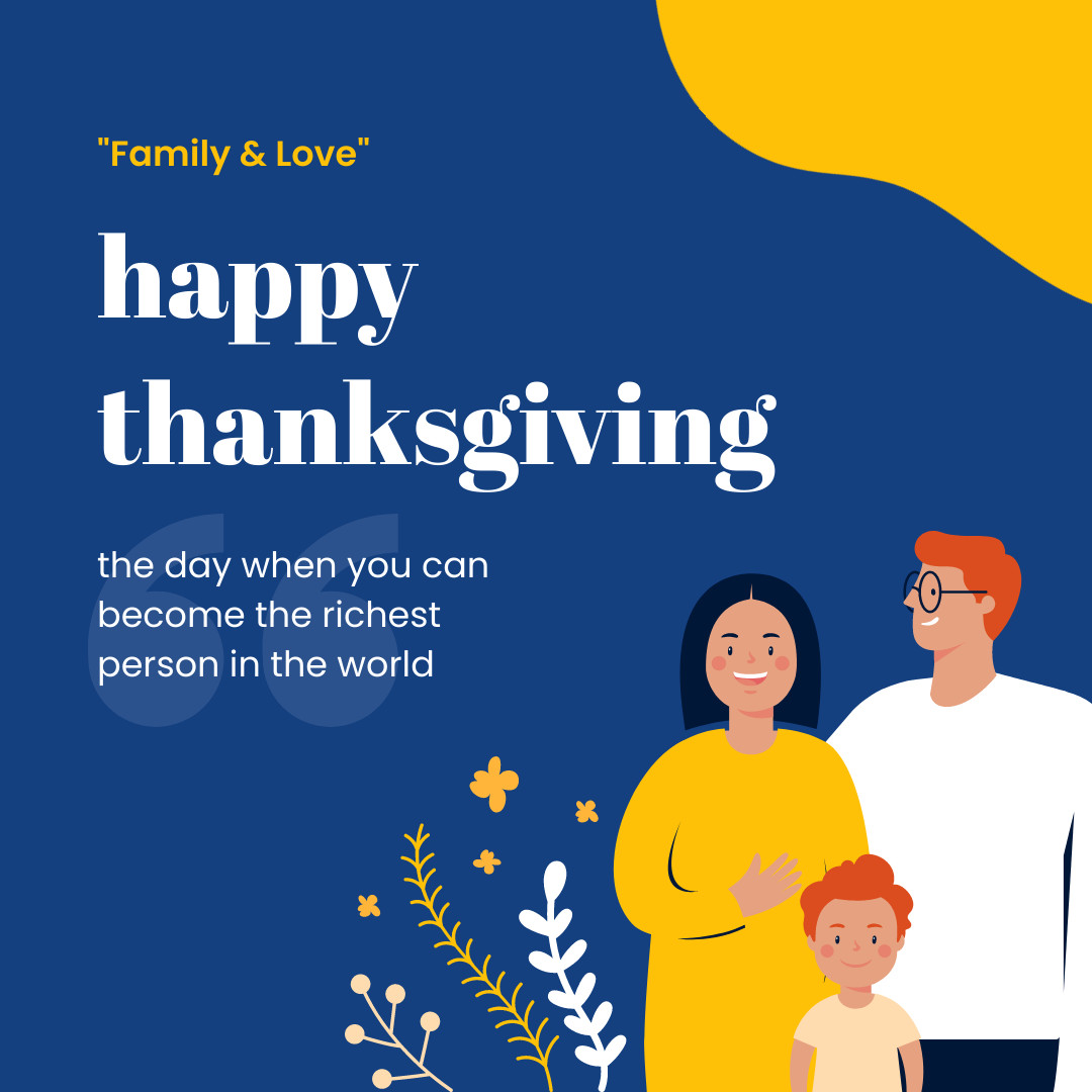 Richest Person Thanksgiving Quote