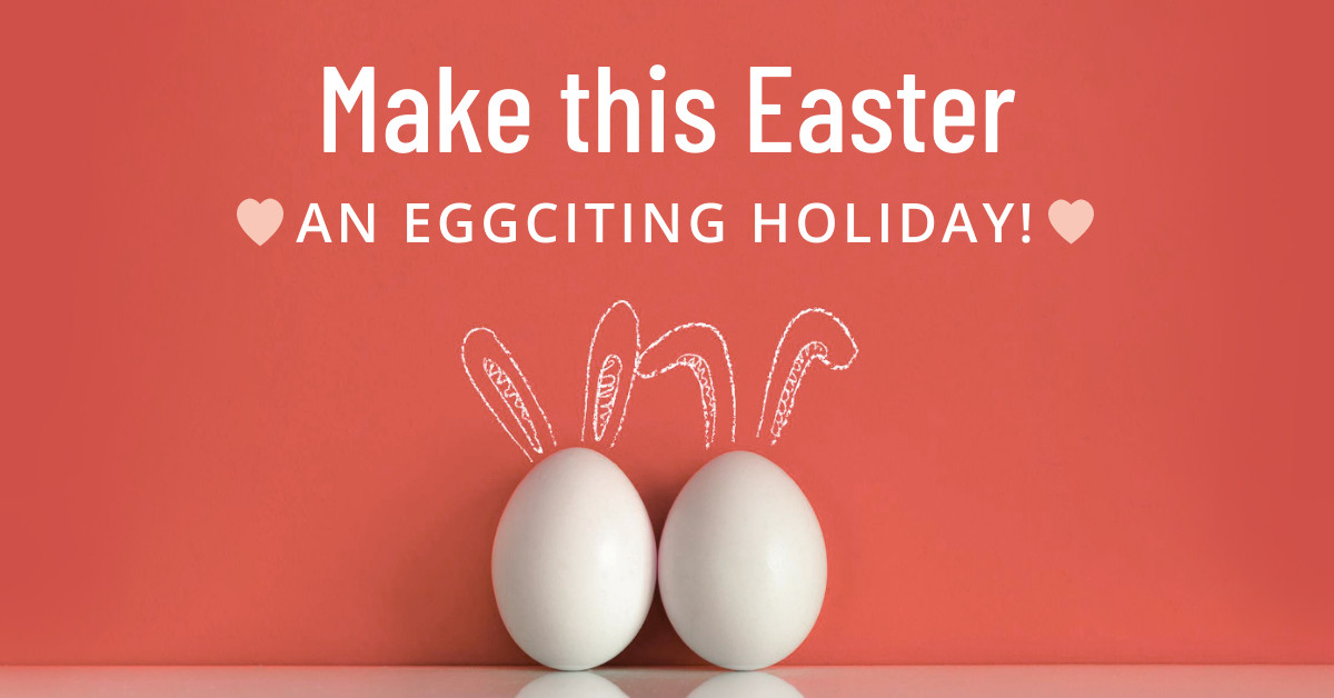Make Easter an Eggciting Holiday Responsive Landscape Art 1200x628