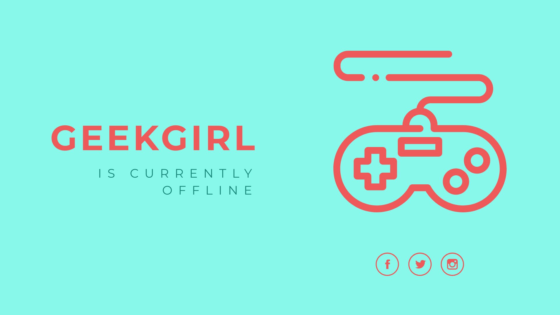 Geek Girl Twitch Video – Cover Template 