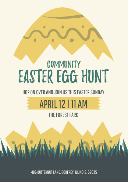 Community Easter Egg Hunt – Flyer Template
