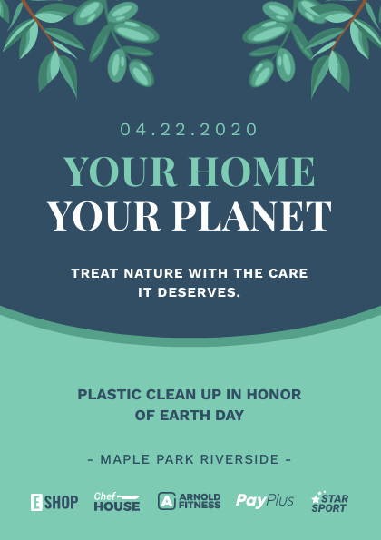 Your Home Your Planet Earth Day – Flyer Template