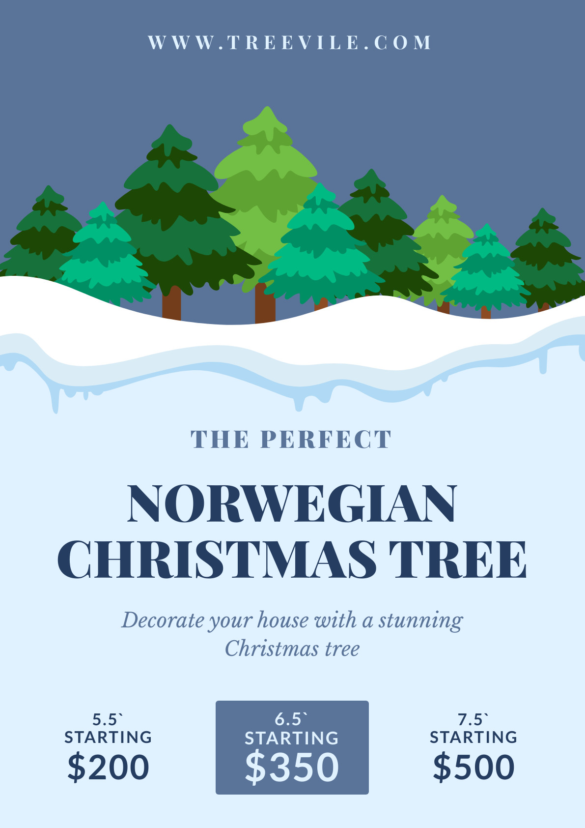 The Norwegian Christmas Tree Poster