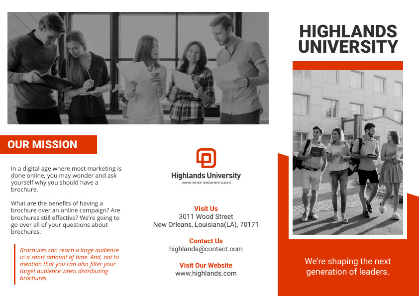 Orange Highlands University Brochure