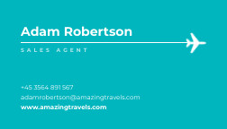 Amazing Travels Trip Lovers – Business Card Template 252x144