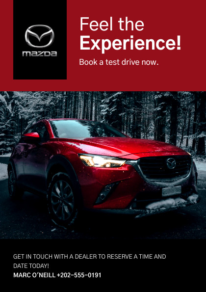 Experience Mazda Test Drive – Flyer Template