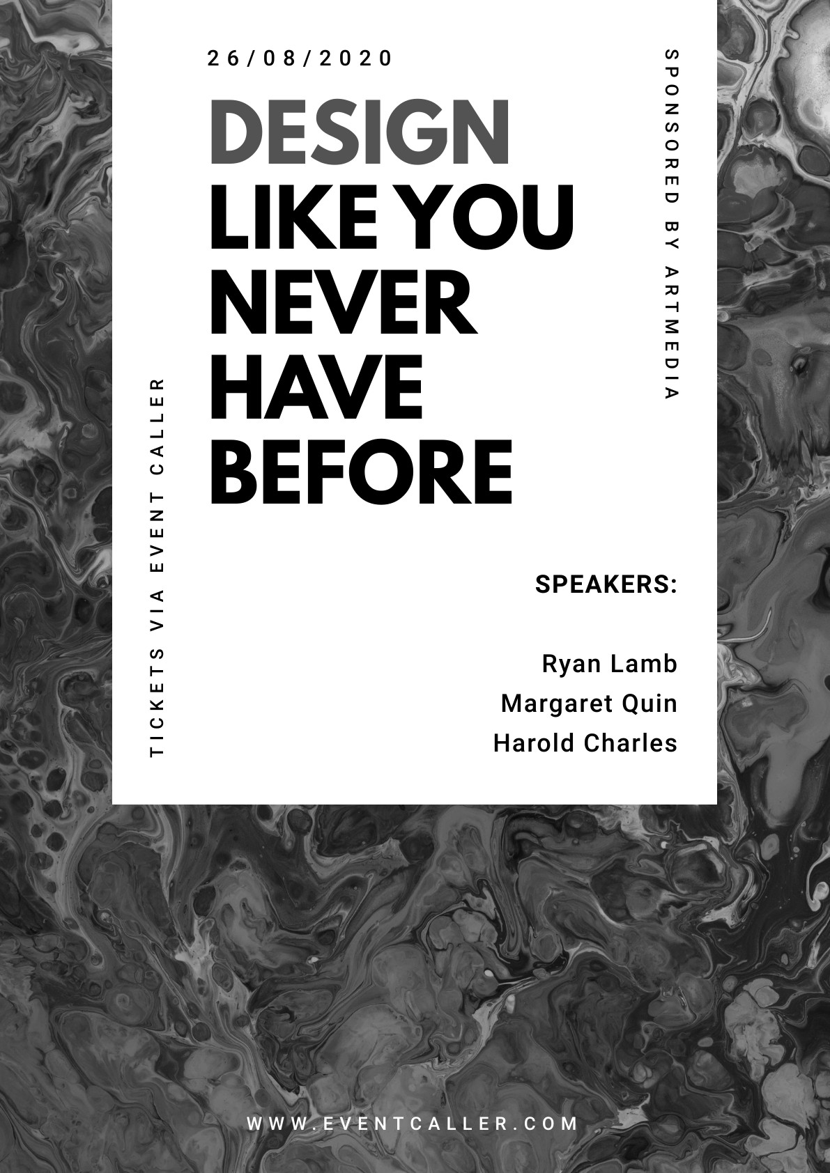Design Like you Never – Poster Template 1191x1684