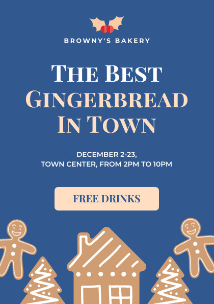 The Best Christmas Gingerbread Flyer