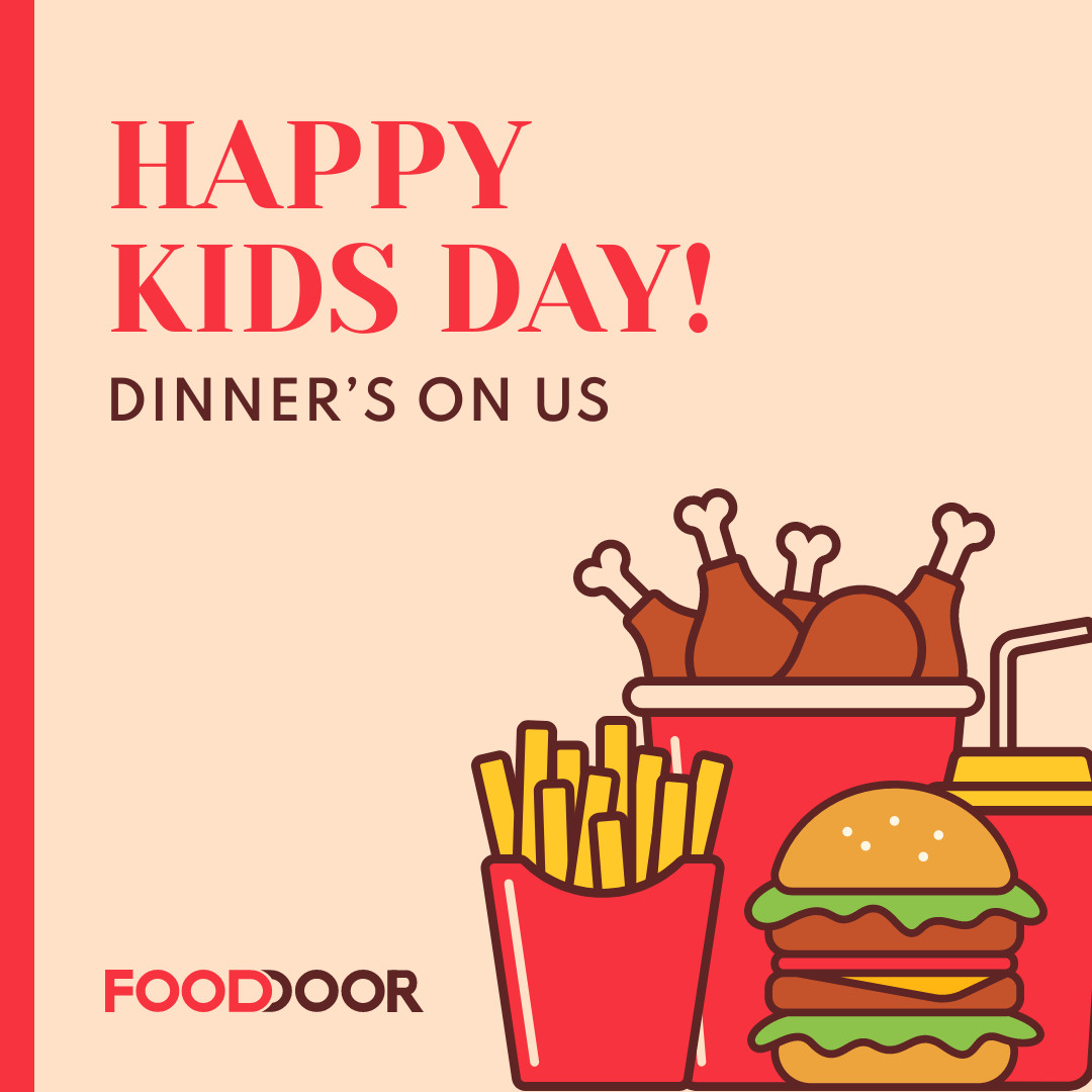 Happy Kids Day Free Dinner