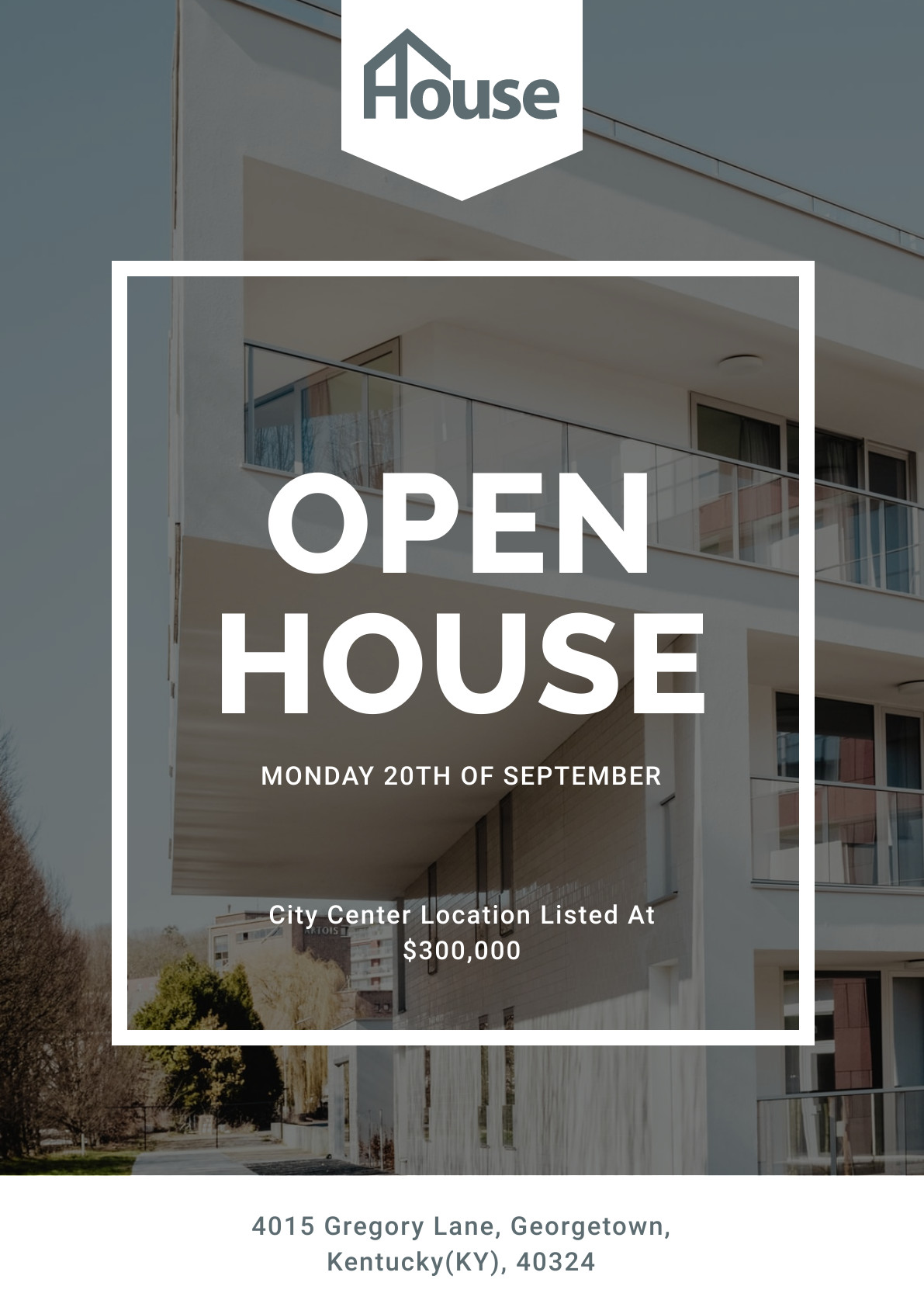 City Center Open House – Poster Template