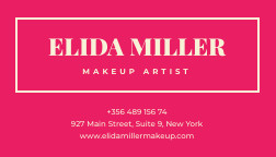 Makeup Business Card Template 252x144