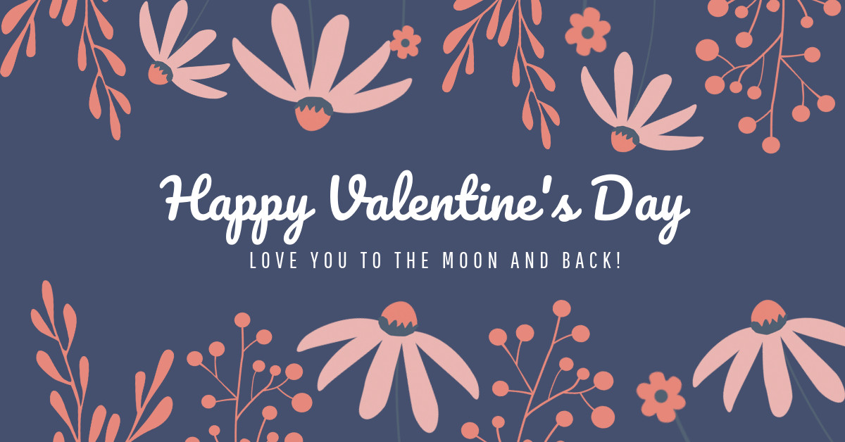 Love you to the moon and back Responsive Landscape Art 1200x628
