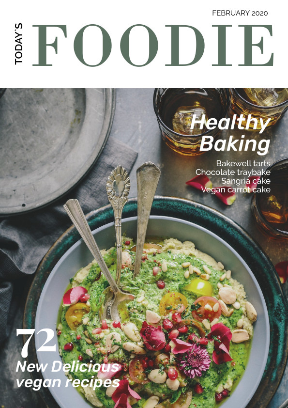 Today Foodie Vegan – Magazine Cover Template