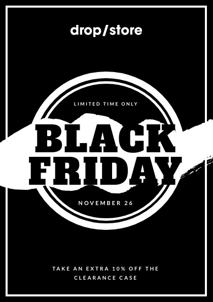Black Friday Torn Drop Store Flyer