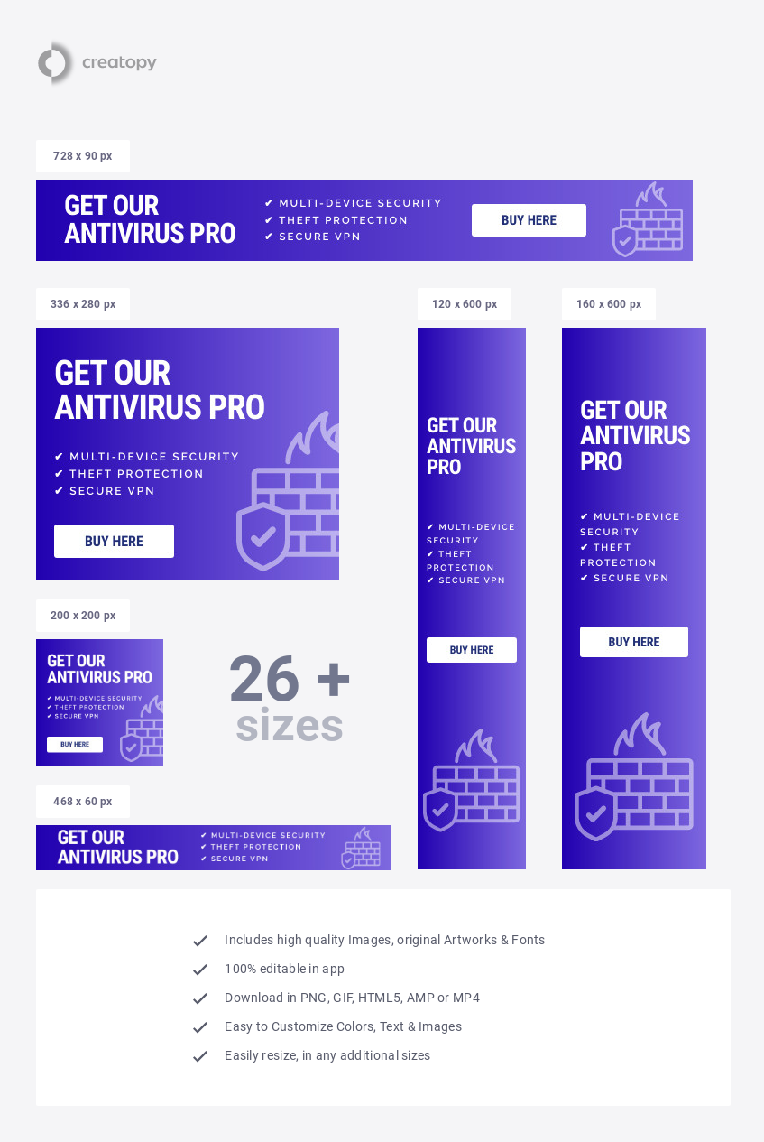 Antivirus Pro Firewall and Security - display