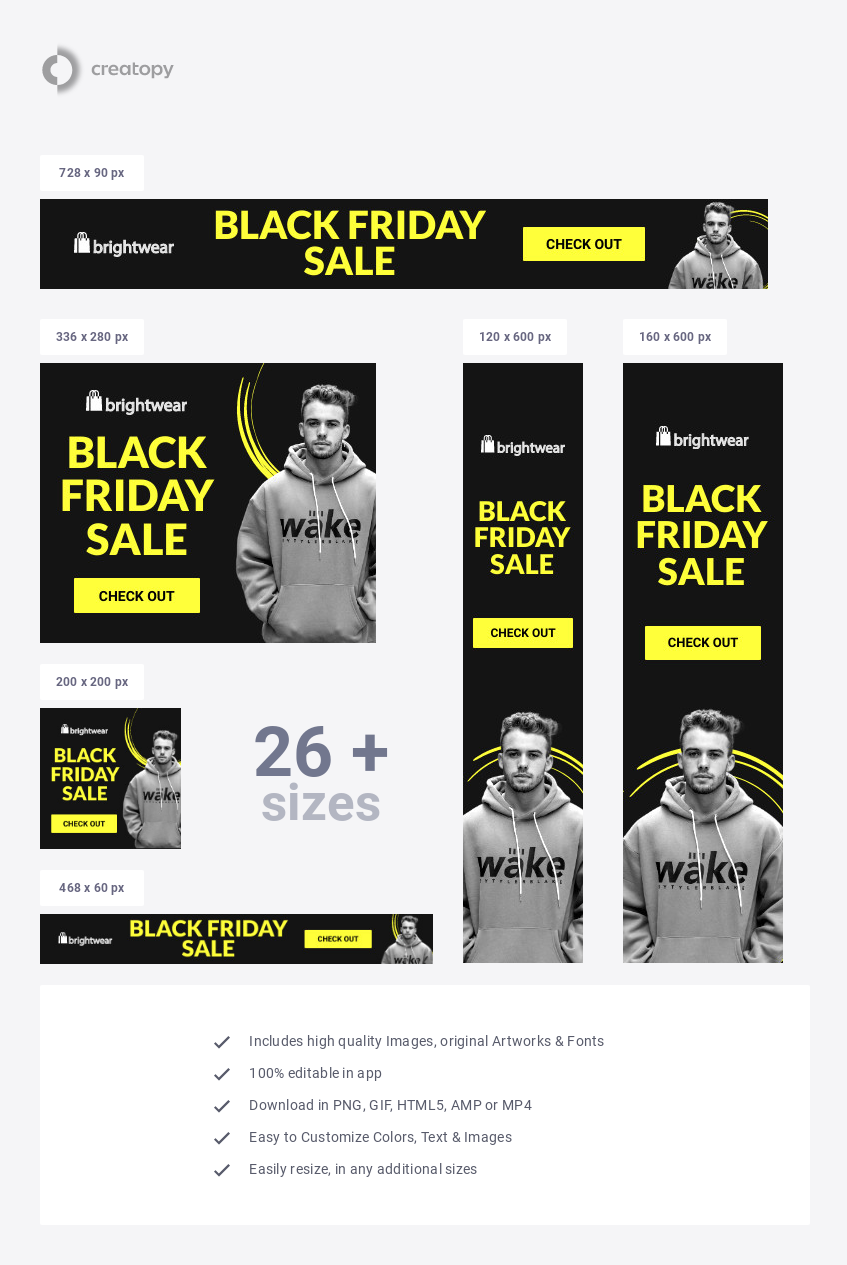 Hoodie Black Friday Yellow Sale - display