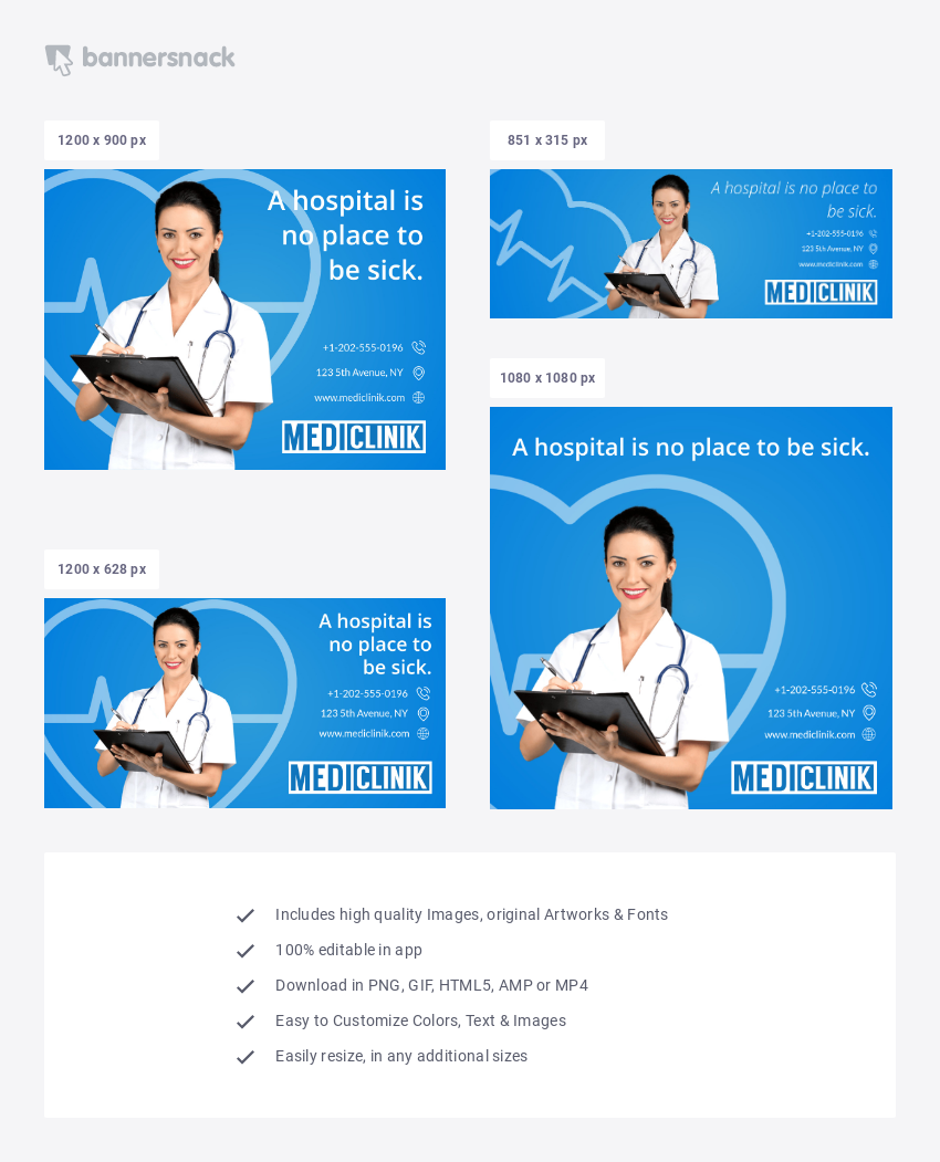 Hospital Ad Template - social