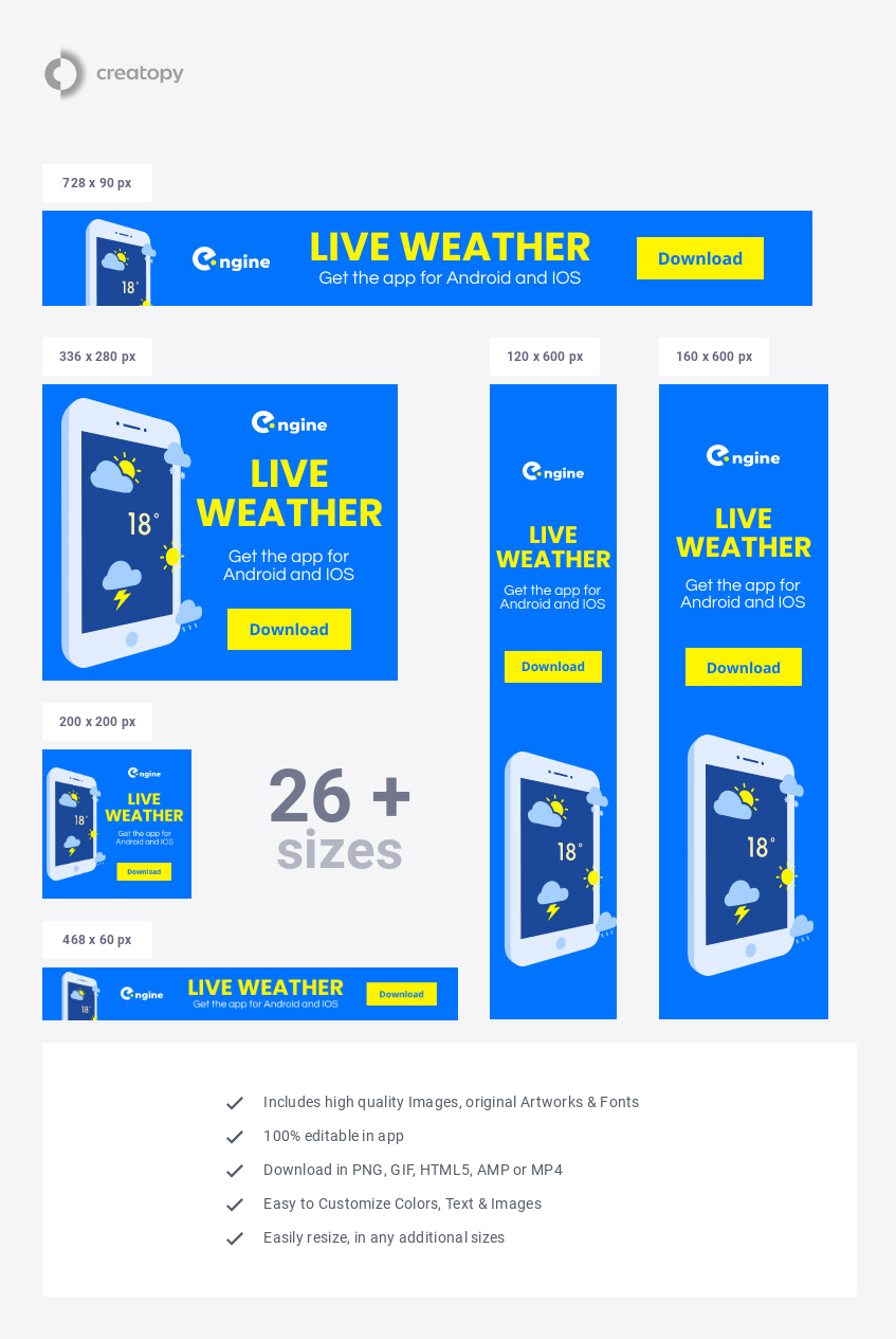 Live Weather App - display