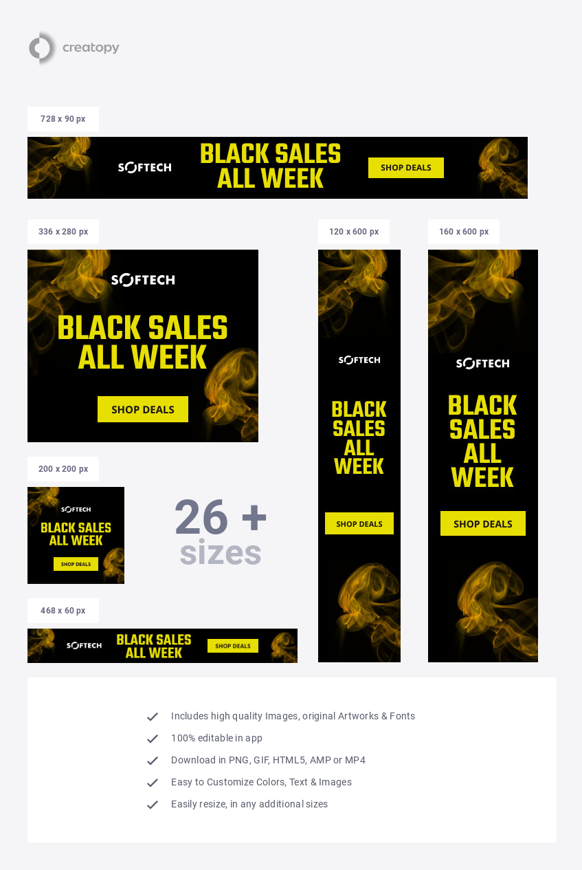 Black Friday Yellow Sales All Week - display