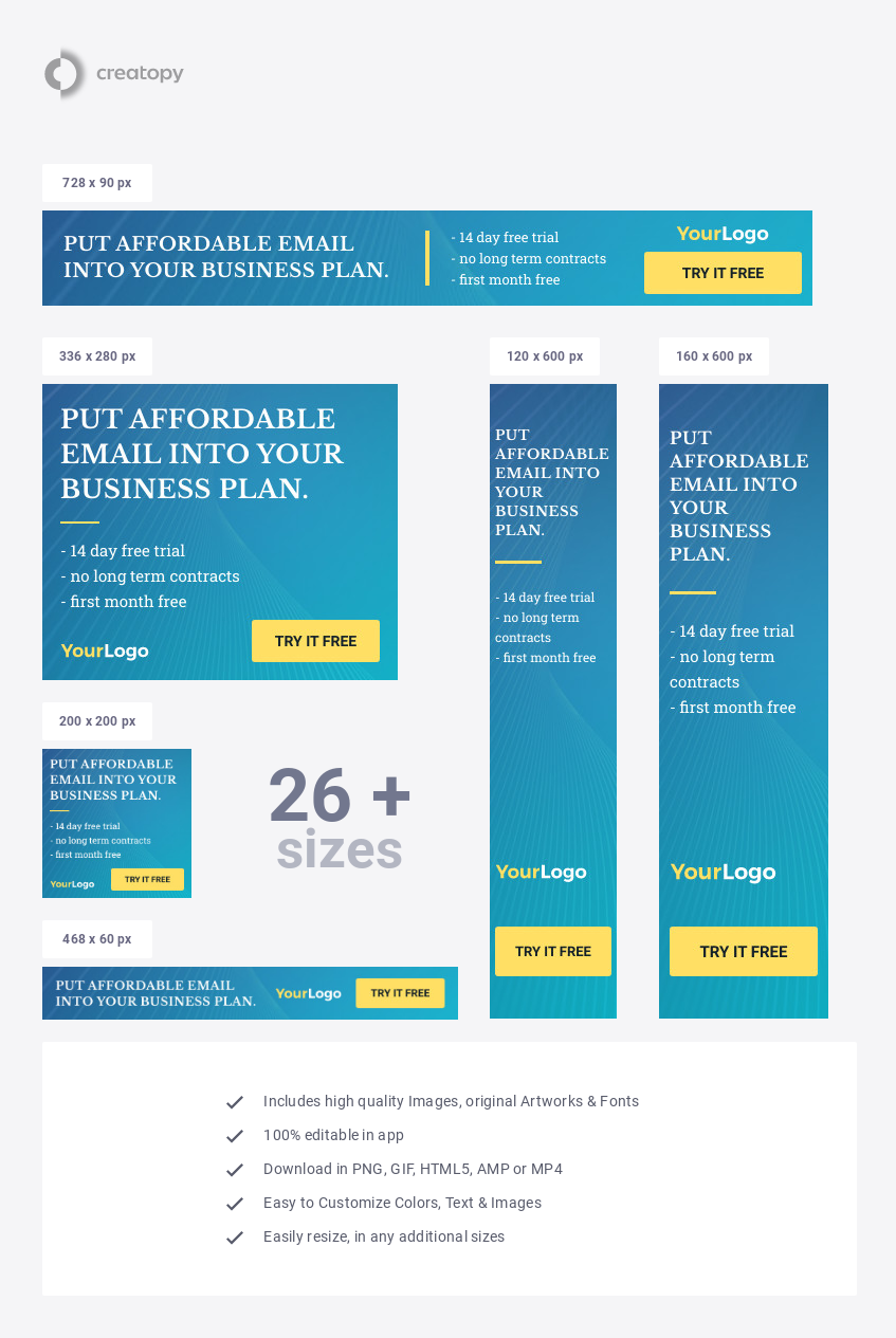 Affordable Email Business Plan - display