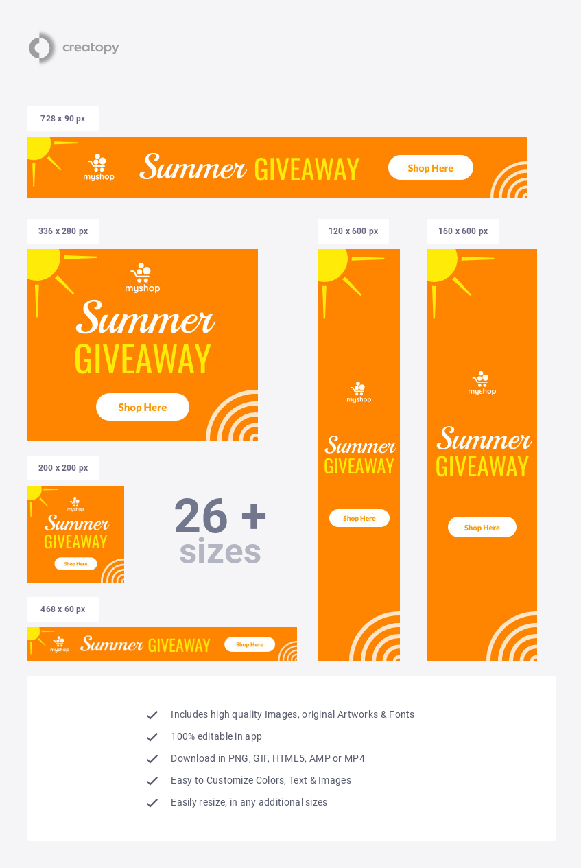 Orange Myshop Summer Giveaway - display