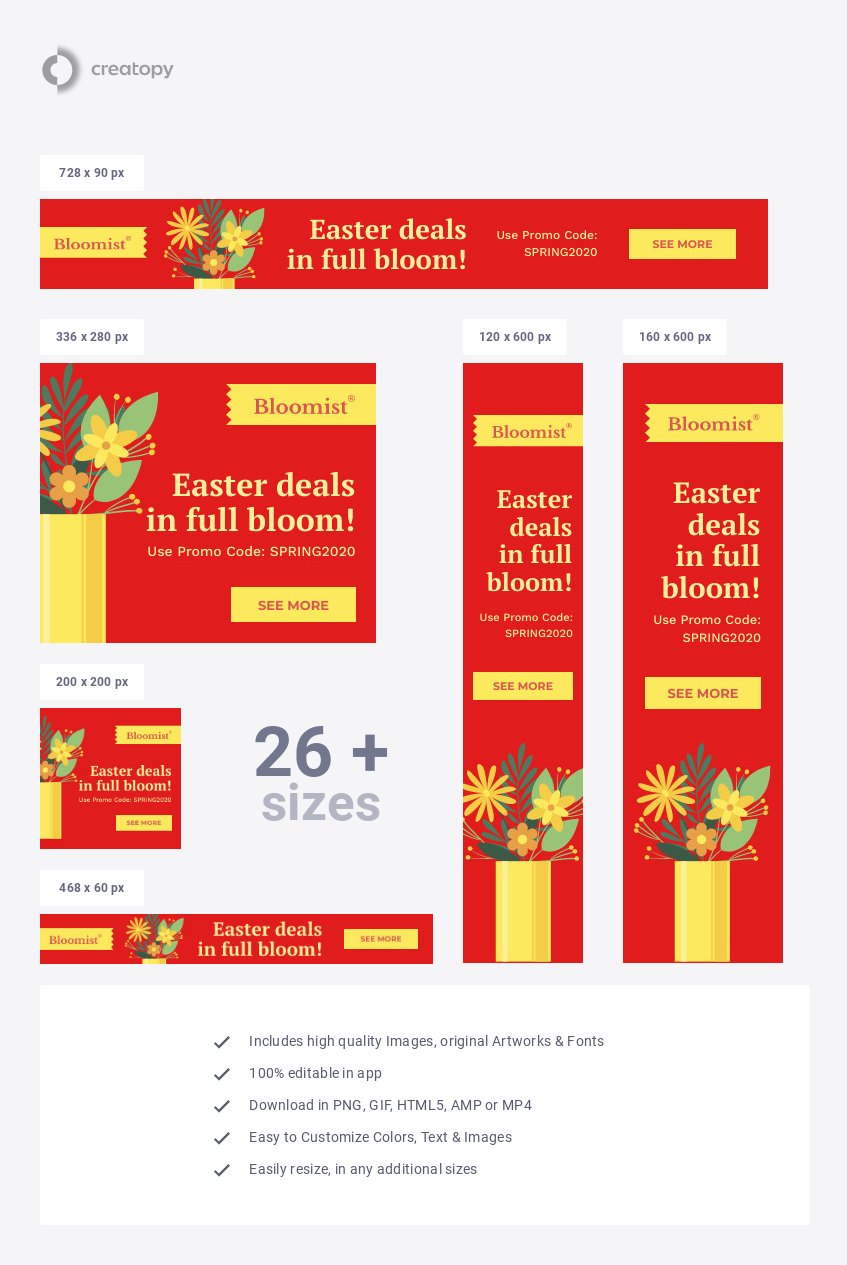 Easter Deals in Full Bloom - display