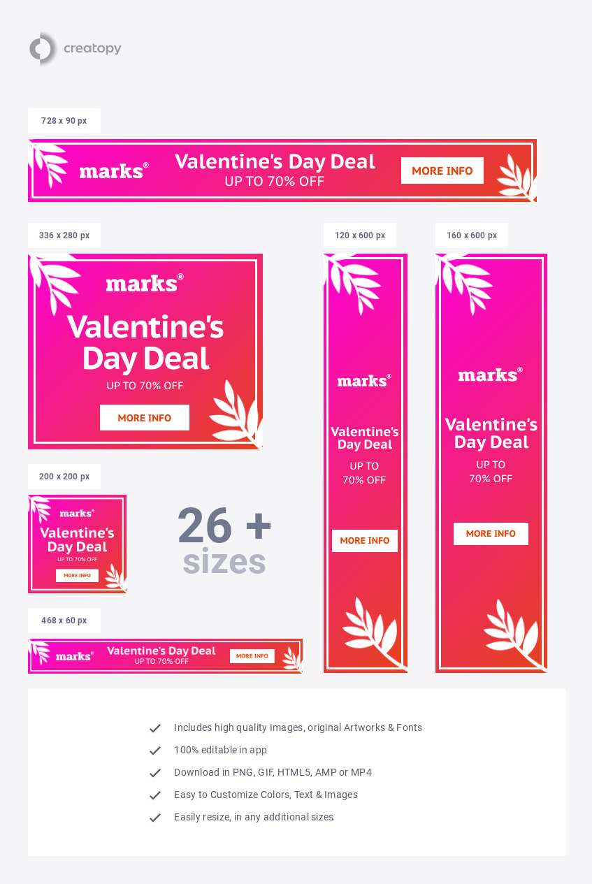 Magenta Valentine's Day Deal - display