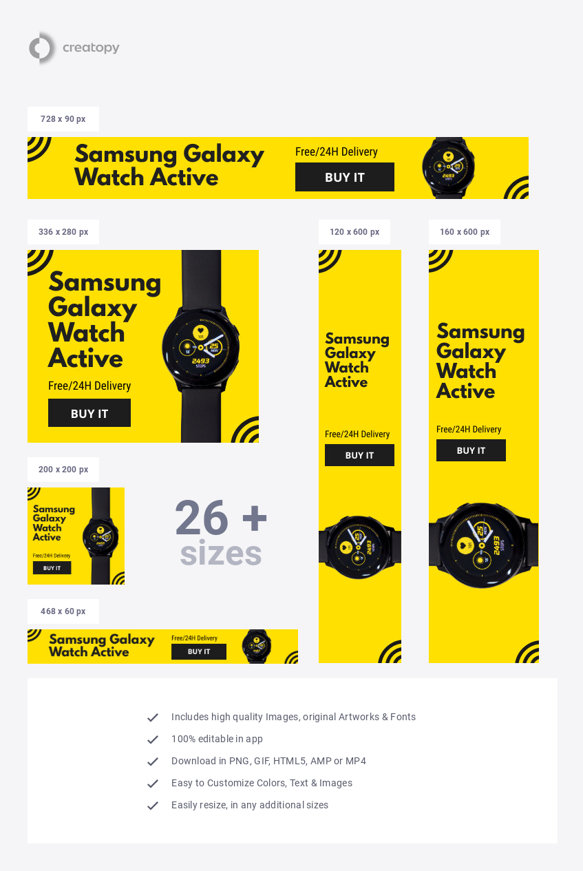 Samsung Galaxy Watch Active - display