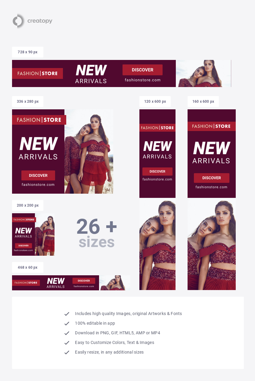 Fashion Store New Arrivals Ad Template - Creatopy